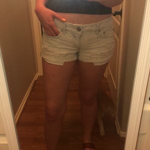 Denim shorts